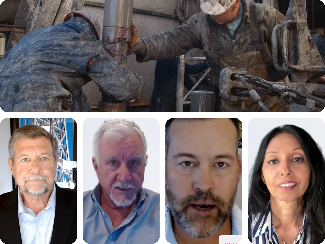 EB5 Energy: the well site and the four presenters of the investor briefing